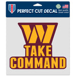 Washington Commanders Perfect Cut Color Decal 8" x 8"