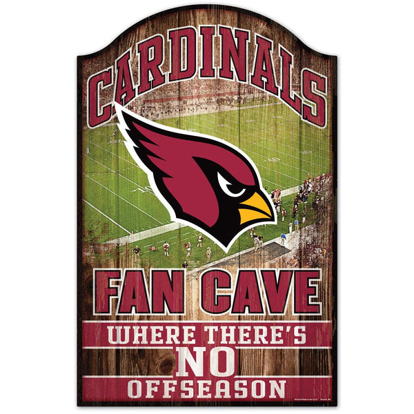 Arizona Cardinals Wood Sign 11" x 17" 1/4" thick