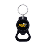 Alabama State Hornets Black Bottle Opener Key Ring