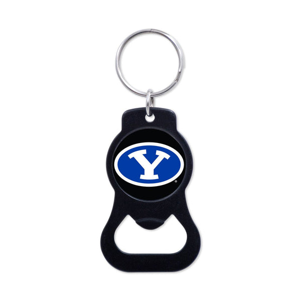 Brigham Young Cougars Black Bottle Opener Key Ring