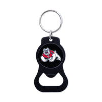 Fresno State Bulldogs Black Bottle Opener Key Ring