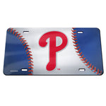 Philadelphia Phillies Ball Specialty Acrylic License Plate
