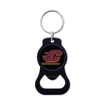 Central Michigan Chippewas Black Bottle Opener Key Ring