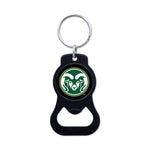 Colorado State Rams Black Bottle Opener Key Ring
