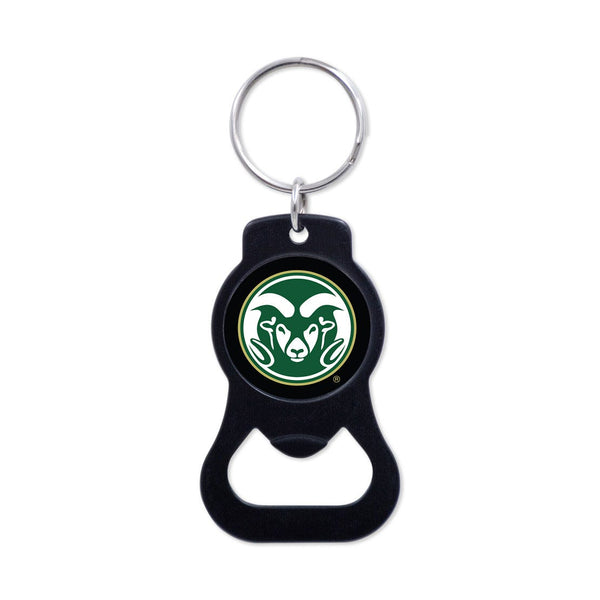 Colorado State Rams Black Bottle Opener Key Ring