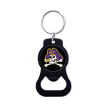 East Carolina Pirates Black Bottle Opener Key Ring