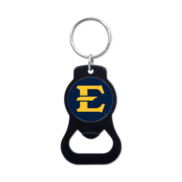 East Tennessee State Buccaneers Black Bottle Opener Key Ring