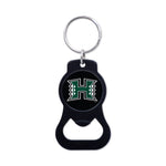 Hawaii Warriors Black Bottle Opener Key Ring