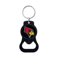 Illinois State Redbirds Black Bottle Opener Key Ring
