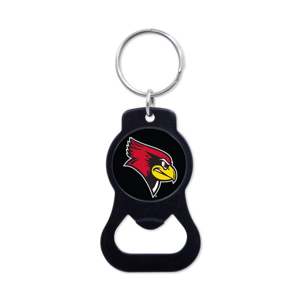 Illinois State Redbirds Black Bottle Opener Key Ring