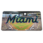 Miami Marlins / Stadium MLB Specialty Acrylic License Plate