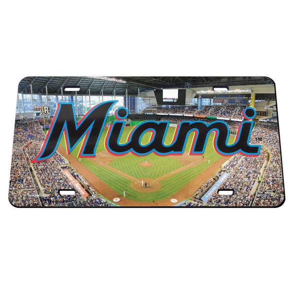 Miami Marlins / Stadium MLB Specialty Acrylic License Plate