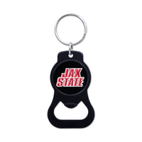 Jacksonville State Gamecocks Black Bottle Opener Key Ring