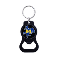 McNeese State Cowboys Black Bottle Opener Key Ring