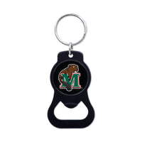 Minot State Beavers Black Bottle Opener Key Ring