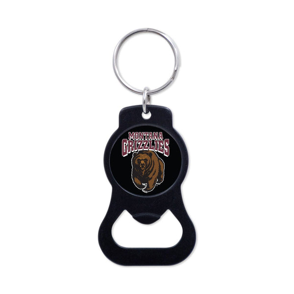 Montana Grizzlies Black Bottle Opener Key Ring