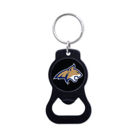 Montana State Bobcats Black Bottle Opener Key Ring