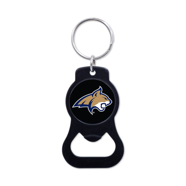 Montana State Bobcats Black Bottle Opener Key Ring