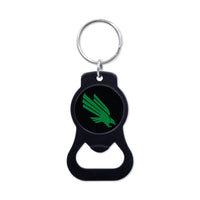 North Texas Mean Green Black Bottle Opener Key Ring