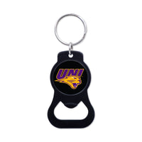 Northern Iowa Panthers Black Bottle Opener Key Ring
