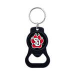 South Dakota Coyotes Black Bottle Opener Key Ring