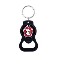 South Dakota Coyotes Black Bottle Opener Key Ring