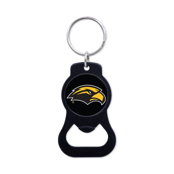 Southern Miss Golden Eagles Black Bottle Opener Key Ring