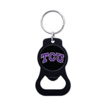 TCU Horned Frogs Black Bottle Opener Key Ring
