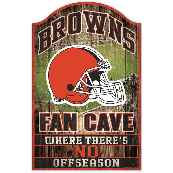 Cleveland Browns Wood Sign 11" x 17" 1/4" thick