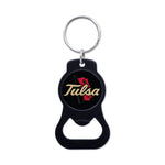 Tulsa Golden Hurricanes Black Bottle Opener Key Ring