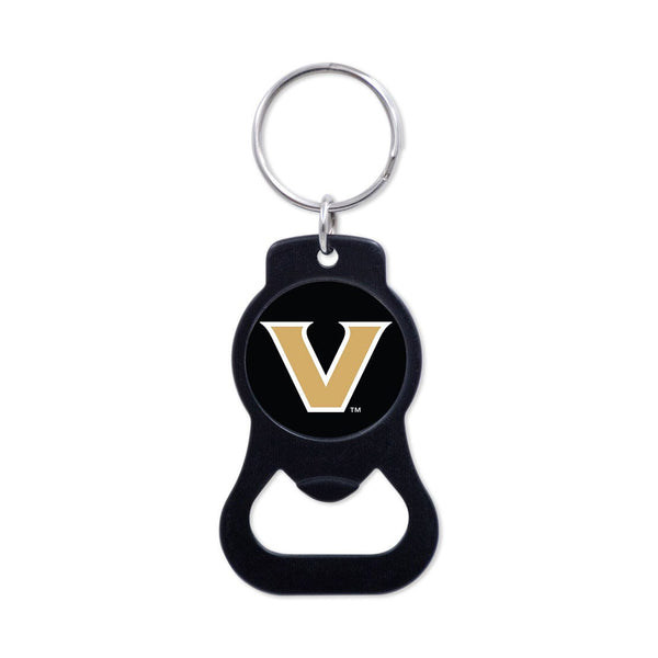 Vanderbilt Commodores Black Bottle Opener Key Ring