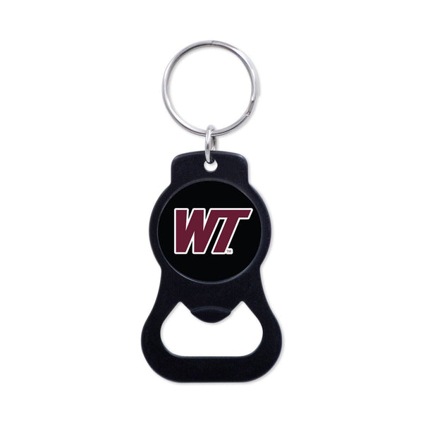 West Texas A&M Buffaloes Black Bottle Opener Key Ring