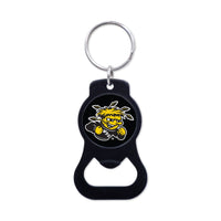 Wichita State Shockers Black Bottle Opener Key Ring