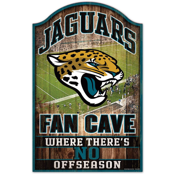 Jacksonville Jaguars Wood Sign 11" x 17" 1/4" thick