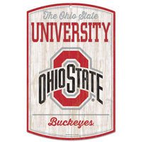 Wholesale-Ohio State Buckeyes Wood Sign 11" x 17" 1/4" thick