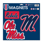 Ole Miss Rebels Vinyl Magnet 11" x 11"