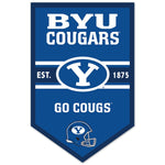 Brigham Young Cougars Wood Sign 11" x 17" 1/4" thick
