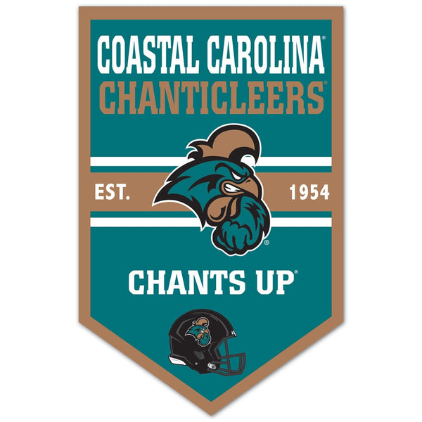 Coastal Carolina Chanticleers Wood Sign 11" x 17" 1/4" thick