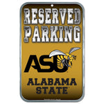 Alabama State Hornets Plastic Sign 11" x 17"