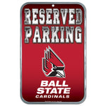Ball State Cardinals Plastic Sign 11" x 17"
