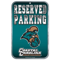 Coastal Carolina Chanticleers Plastic Sign 11" x 17"