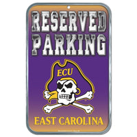 East Carolina Pirates Plastic Sign 11" x 17"