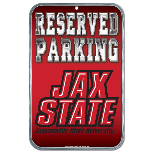 Jacksonville State Gamecocks Plastic Sign 11" x 17"