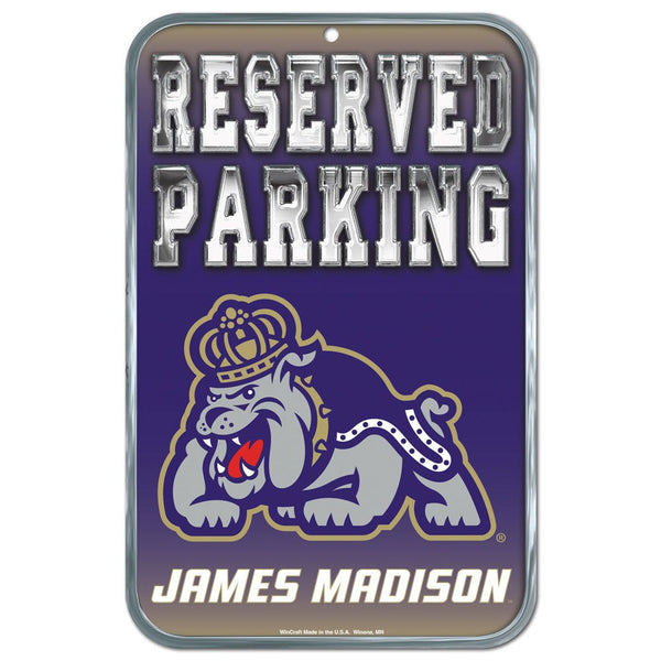 James Madison Dukes Plastic Sign 11" x 17"