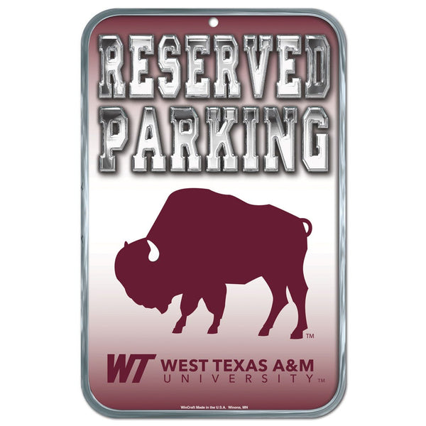 West Texas A&M Buffaloes Plastic Sign 11" x 17"