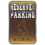 Wyoming Cowboys Plastic Sign 11" x 17"