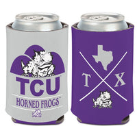 Wholesale-TCU Horned Frogs HIPSTER Can Cooler 12 oz.