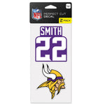 Minnesota Vikings Perfect Cut Decal Set of two 4"x4" Harrison Smith