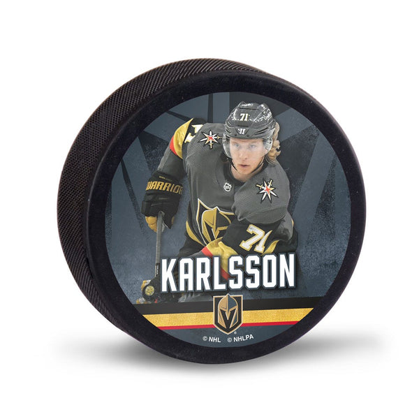 Vegas Golden Knights Hockey Puck Packaged William Karlsson