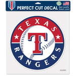 Texas Rangers Perfect Cut Color Decal 12" x 12"